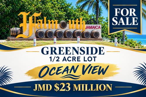 GREENSIDE 1/2 ACRE WITH SEA VIEW
