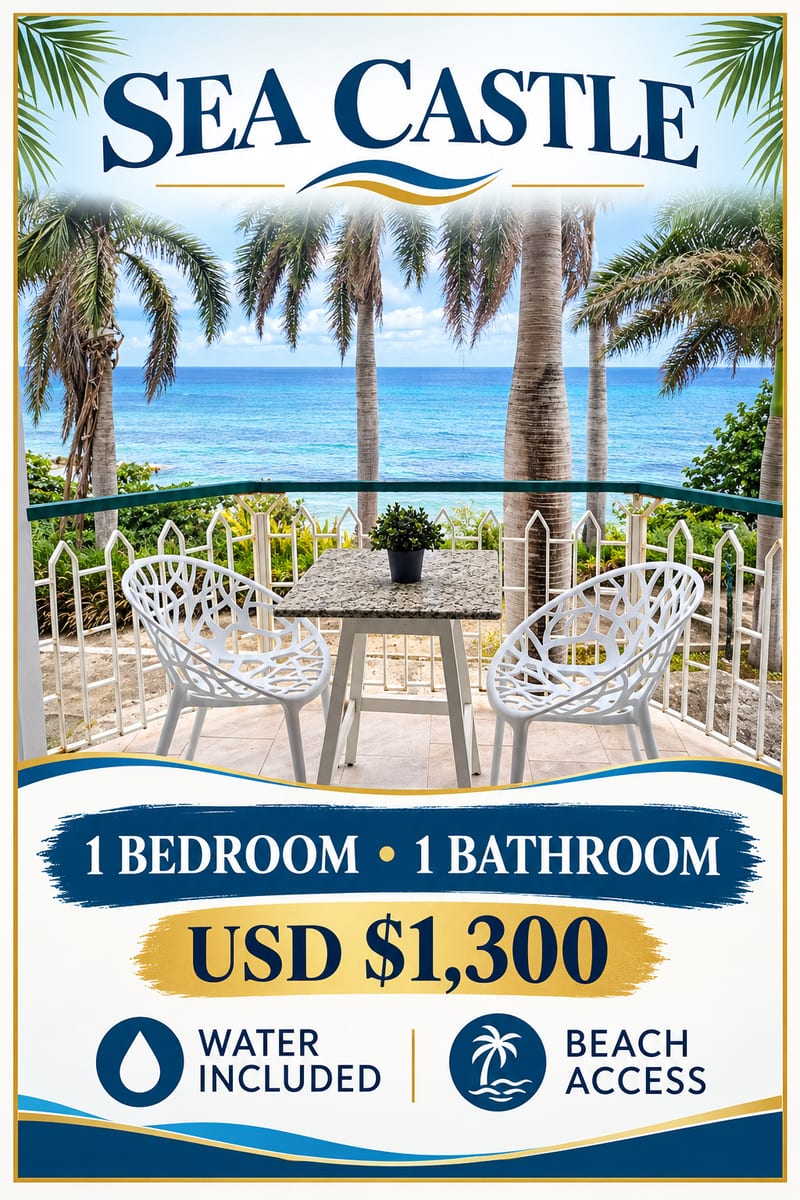 SEA CASTLE 1 BED1 BATH FURNISHED 