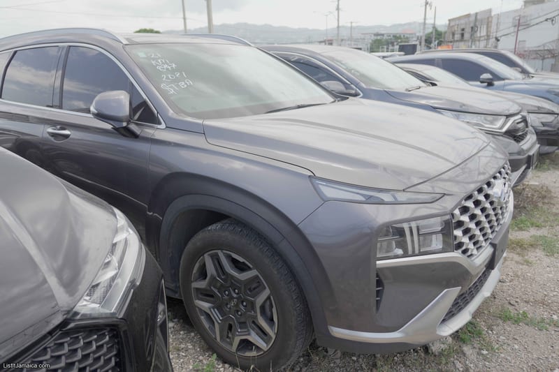 2021 Hyundai Santa Fe (Grey) Suv | NCB Jamaica Repossessed Listing