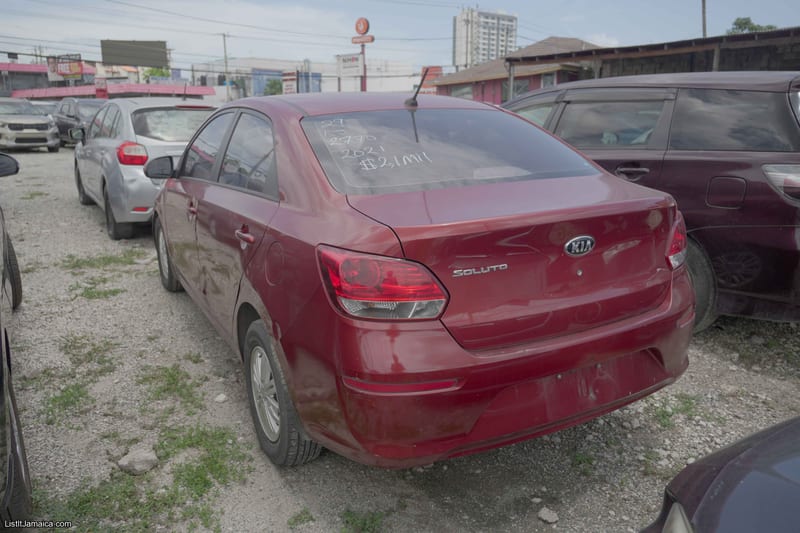 2021 Kia Soluto (Red) Sedan | NCB Jamaica Repossessed Listing — photo 5